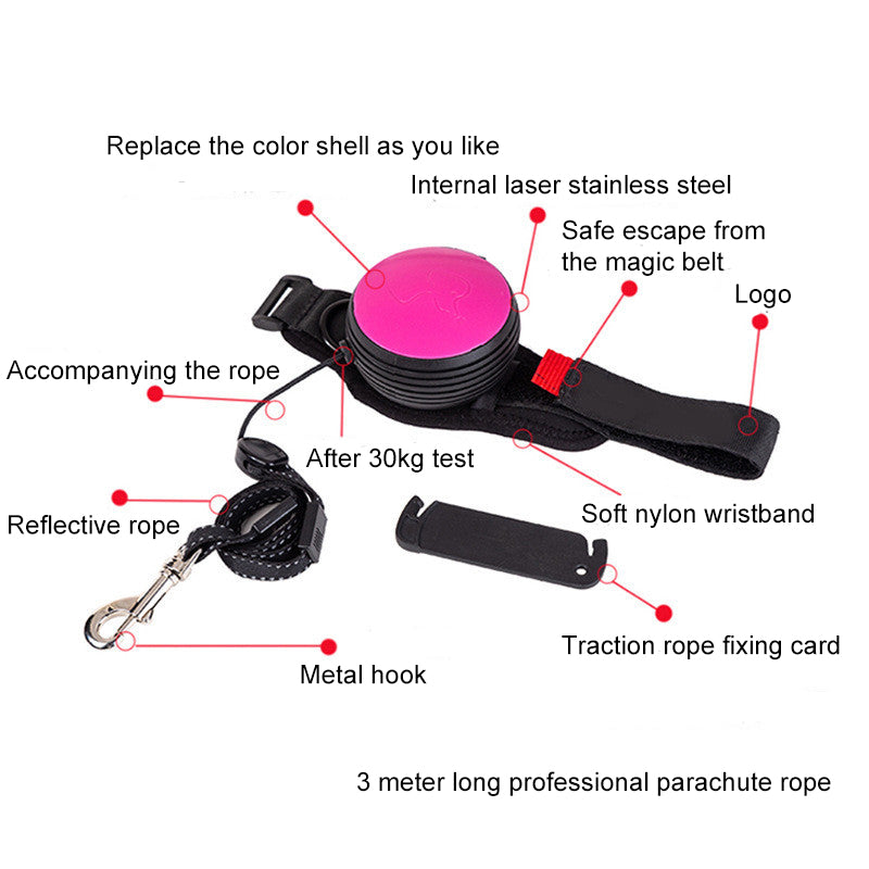 Handsfree Wrist Retractable Dog Leash