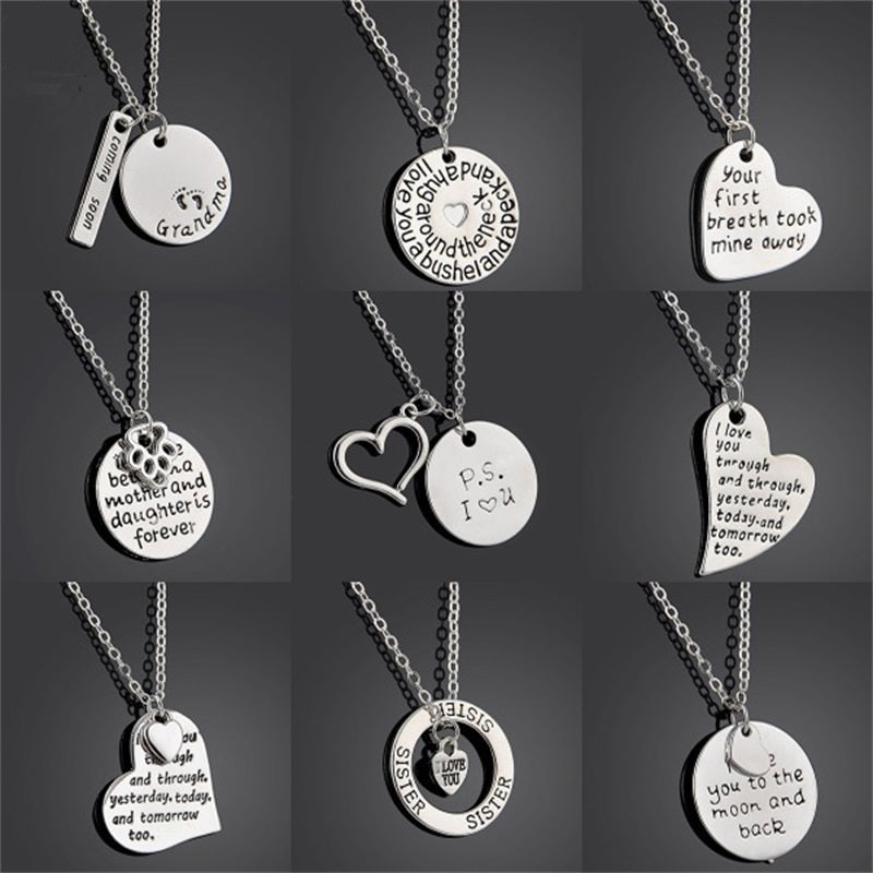 Family or Lover Pendant Necklace